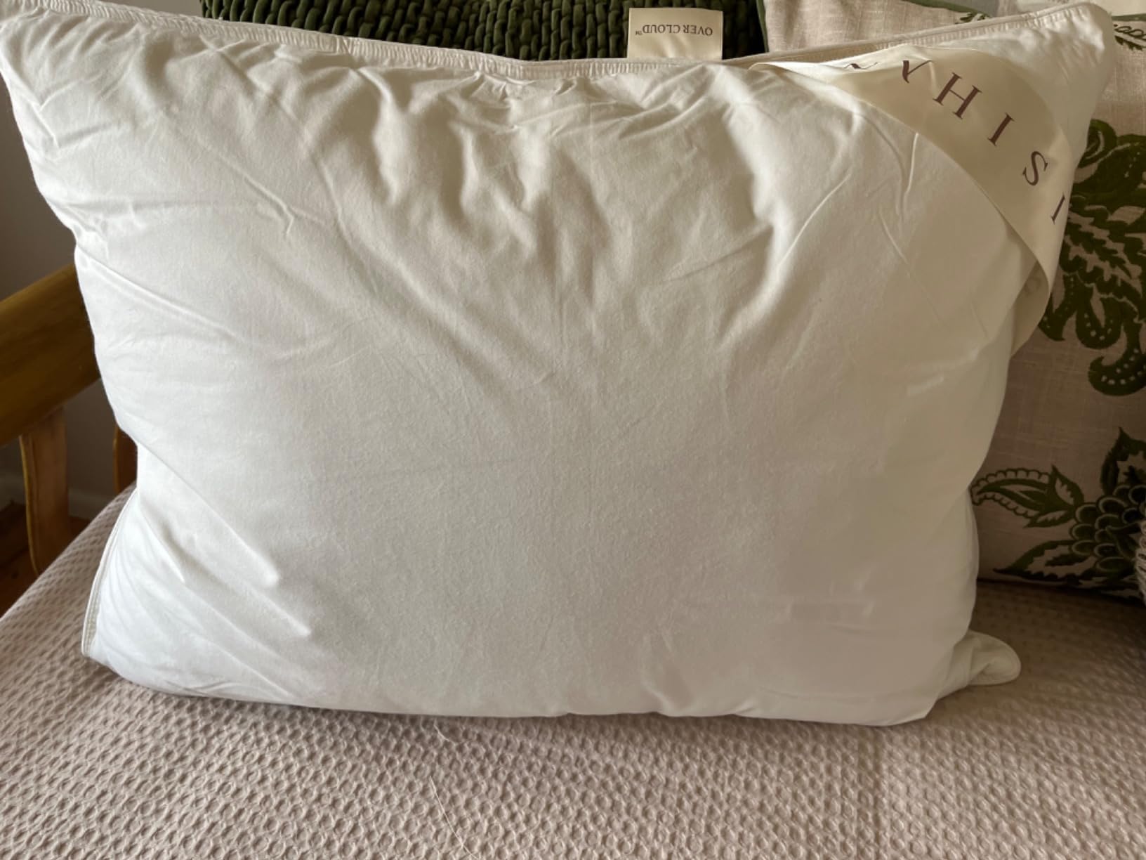 Premium Goose Down Pillows Queen Size - 700+ Fill Power, Down Pillow for Side Sleeper, 100% Cotton 500 TC Cover Down Pillow Queen Size Firm Pillow 1 Pack 20