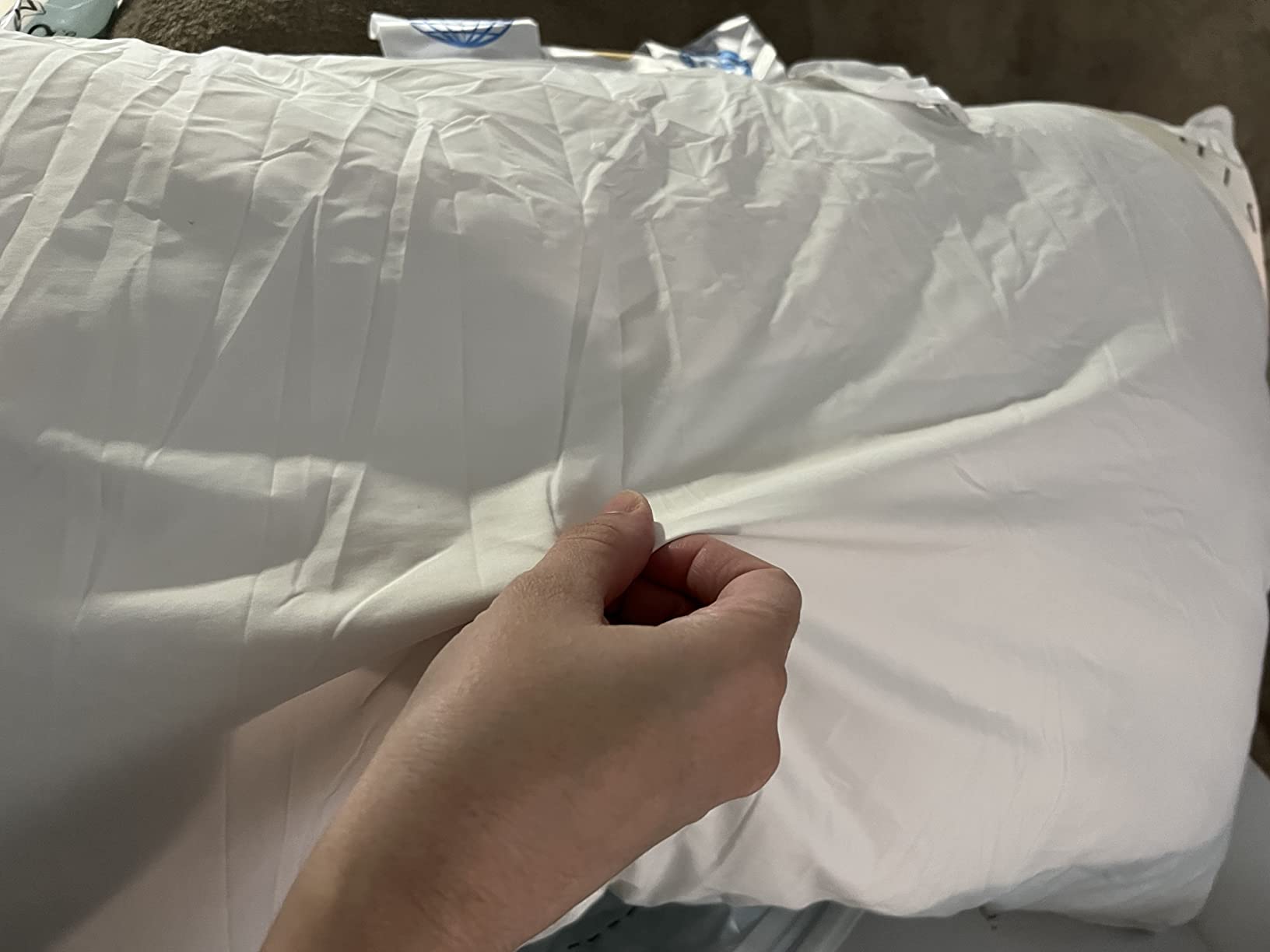 Premium Goose Down Pillows Queen Size - 700+ Fill Power, Down Pillow for Side Sleeper, 100% Cotton 500 TC Cover Down Pillow Queen Size Firm Pillow 1 Pack 20