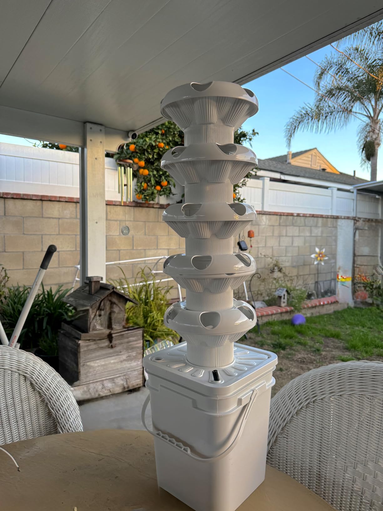 SJZX Hydroponics Growing System Kit, 5-Layer Hydroponic Tower, 30 Planting Holes, Space-Saving Vertical Gardening System, Suitable for Both Indoor and Outdoor use Germination Kits customer photo 1