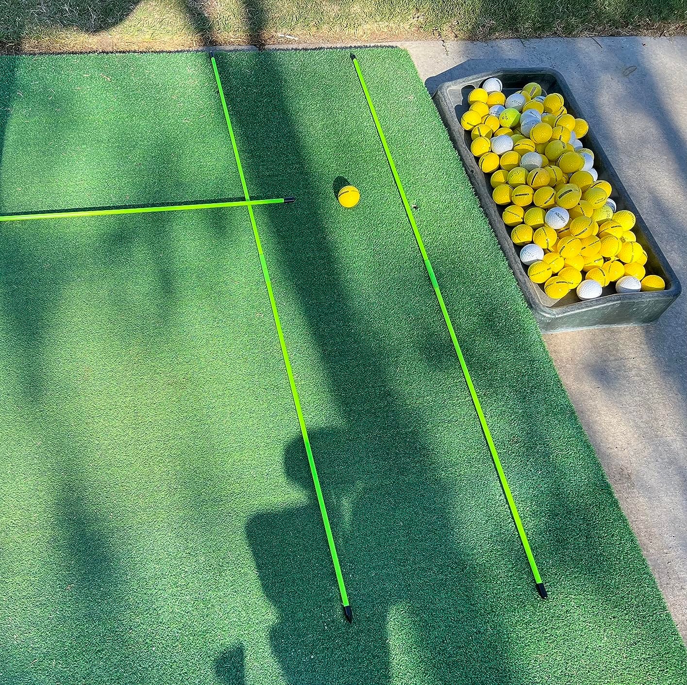 GoSports Golf Alignment Training Sticks - Choose 2 Or 3 Pack - 48 Inch Golf Alignment Aid Practice Rods customer photo 1