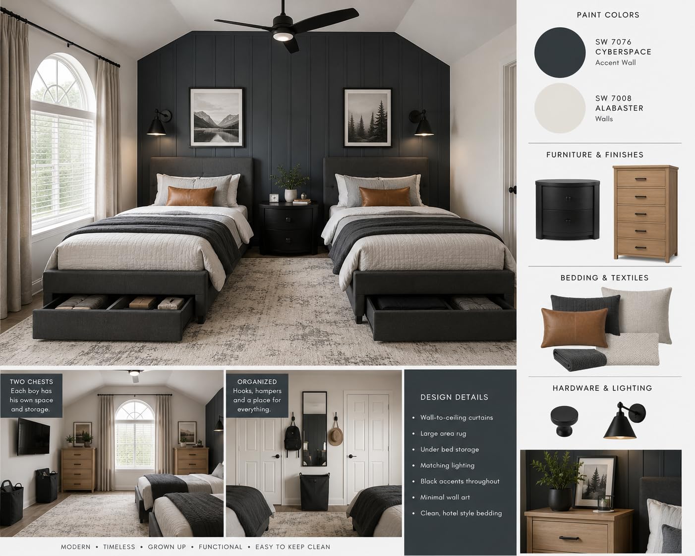 Fluest Queen Bed Frame with 2 Storage Drawers, Upholstered Headboard Button Tufted Bed Frame with Charging Station, No Box Spring Needed, Noise-Free, All Metal Structure, Black customer photo 2
