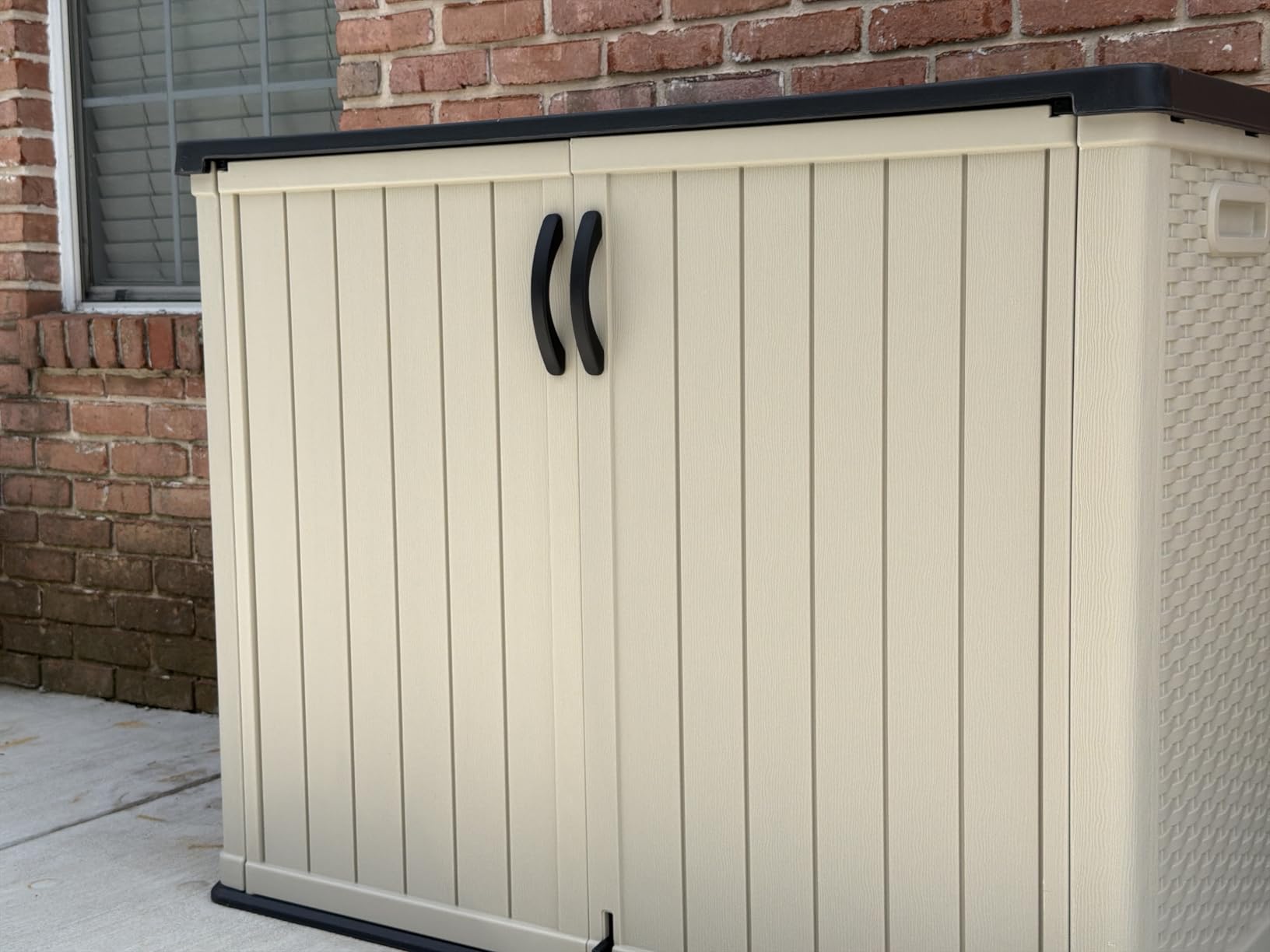 Devoko 50 Cu Ft Outdoor Storage Cabinet - Waterproof Vertical Shed for Patio, Garden & Deck, Heavy-Duty Tool Storage Box for Cushions, Accessories & Equipment, Durable & Weather-Resistant (White) customer photo 2