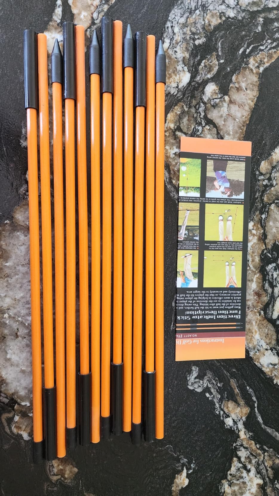 Professional 2 or 3 or 4 Pack Collapsible Golf Alignment Sticks, Premium 40