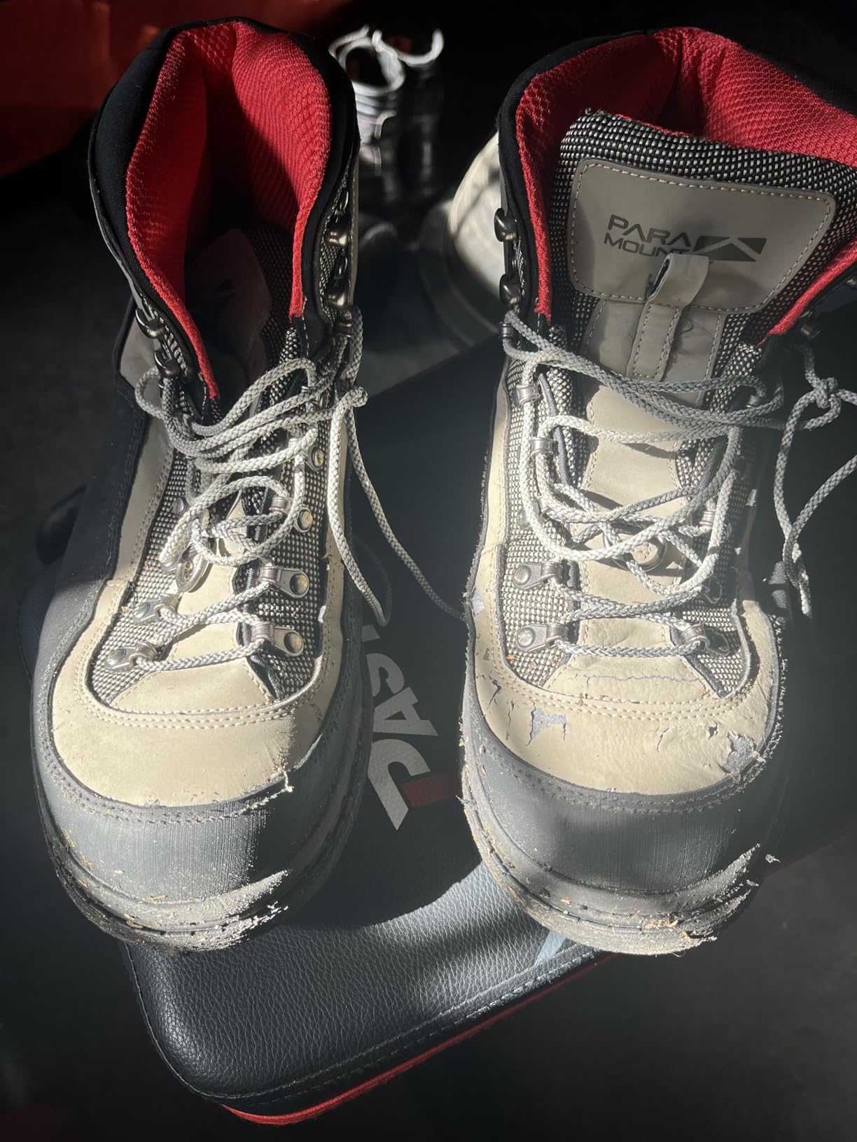 Slate Cleated Wading Boot Rubber Bottom Wading Shoe With Metal Wading Studs customer photo 1