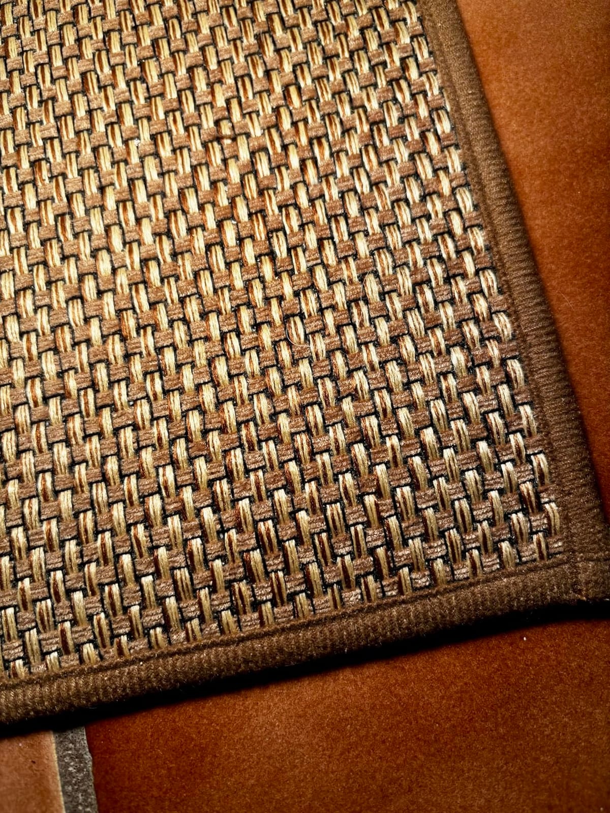 12ft Natural Jute Hallway Runner Rug Non Slip Washable, Rubber Backed Long Indoor Entryway Runner, Absorbent Kitchen Carpet Sink Rug, Camel customer photo 2
