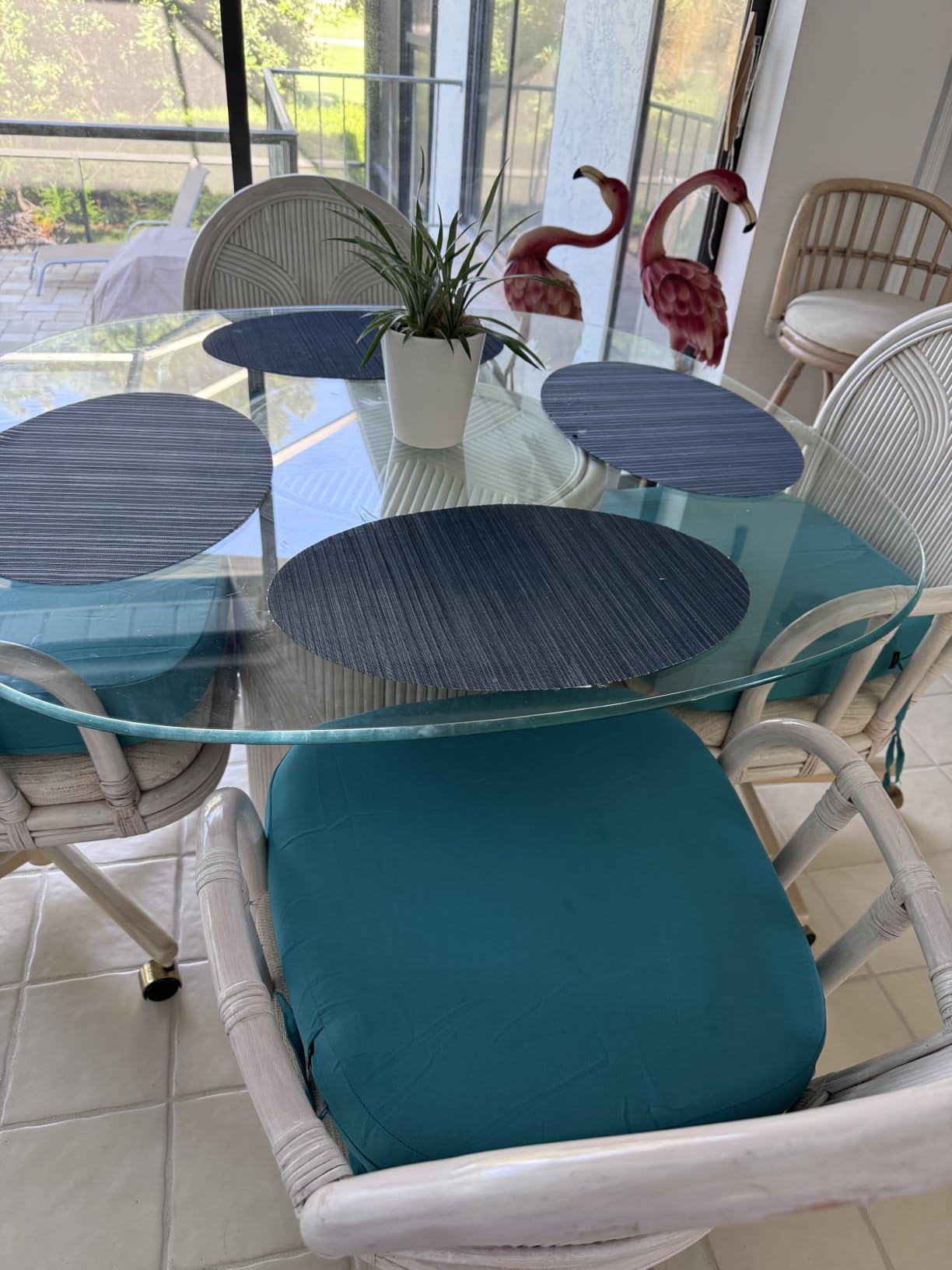 idee-home Outdoor Chair Cushions Set of 2, 17