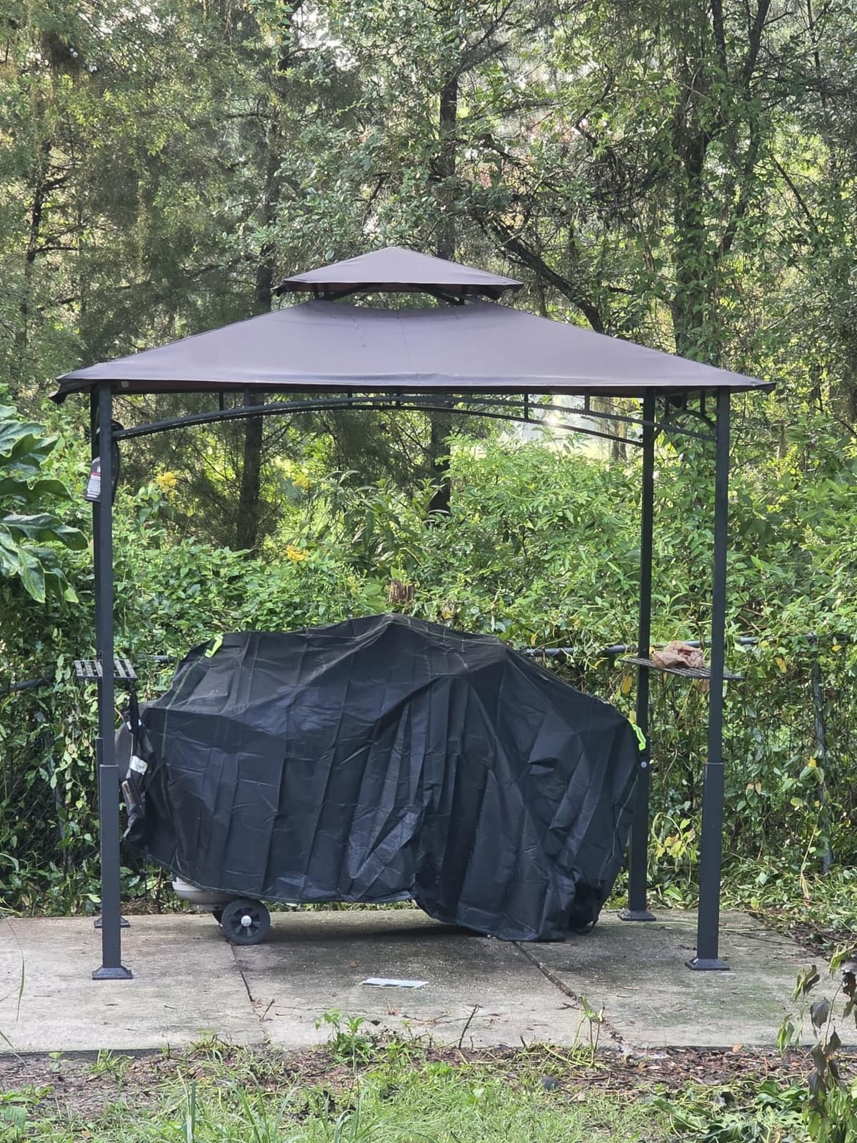 ABCCANOPY 8x5 Grill Gazebo BBQ Shelter with 2 LED Lights, Deep Gray customer photo 2
