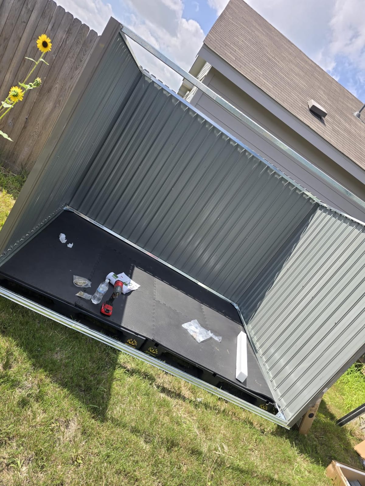 IRONCK 10x8.2FT Outdoor Storage Shed with Clear Window, Tool Shed, Brown customer photo 1