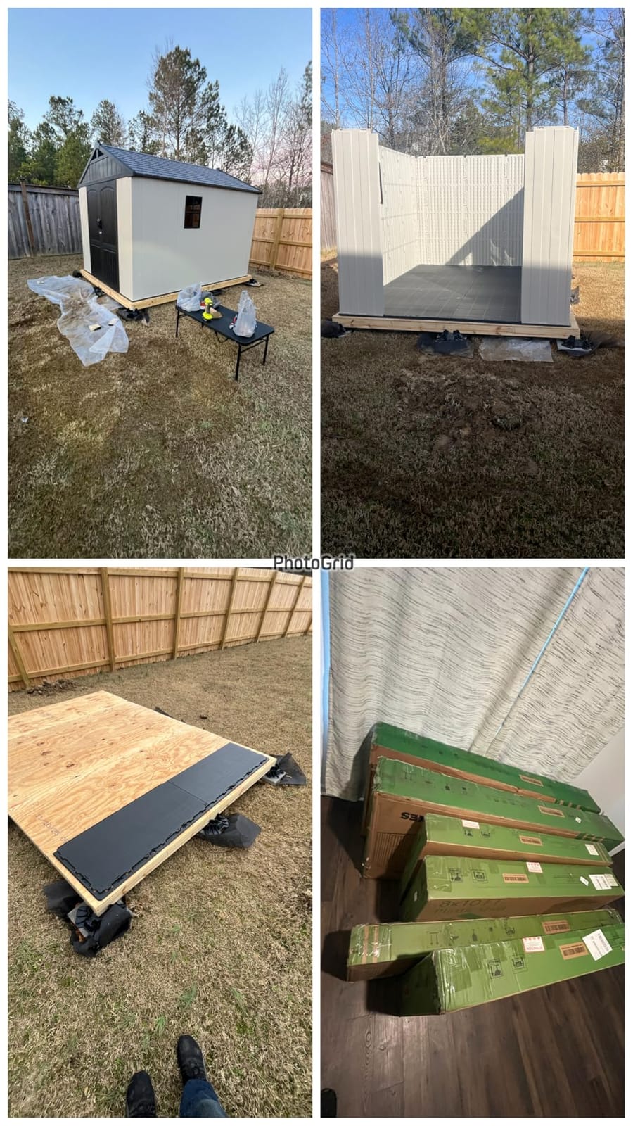 Patiowell 8x10 FT Resin Outdoor Storage Shed with Floor, Light Gray customer photo 1