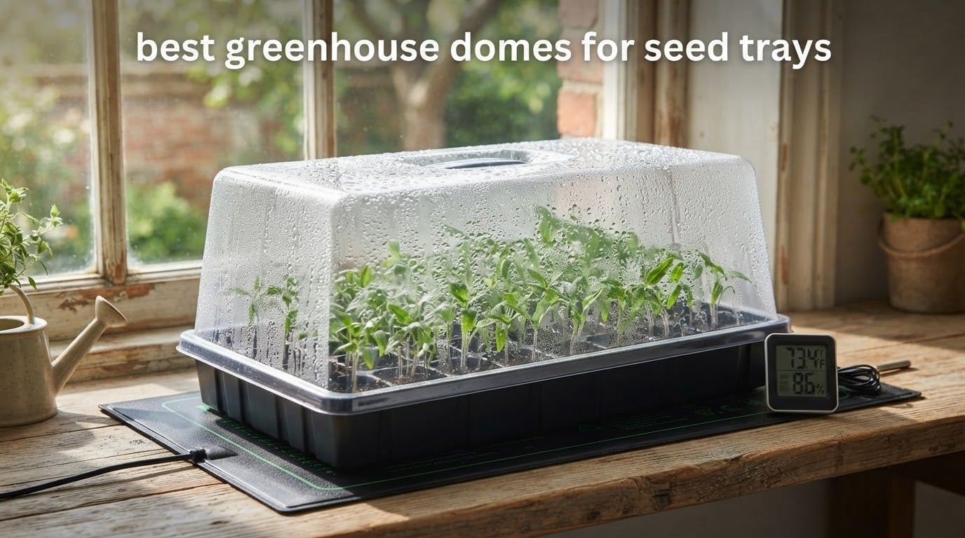 best greenhouse domes for seed trays