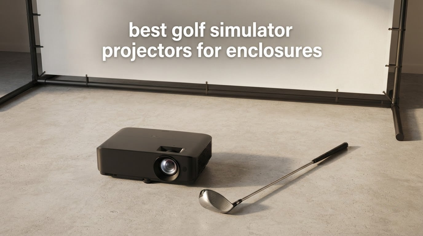 best golf simulator projectors for enclosures