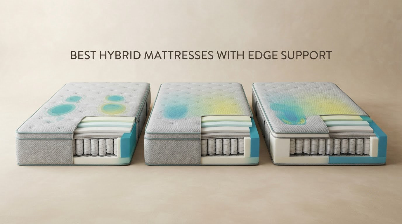 best hybrid mattresses with edge support
