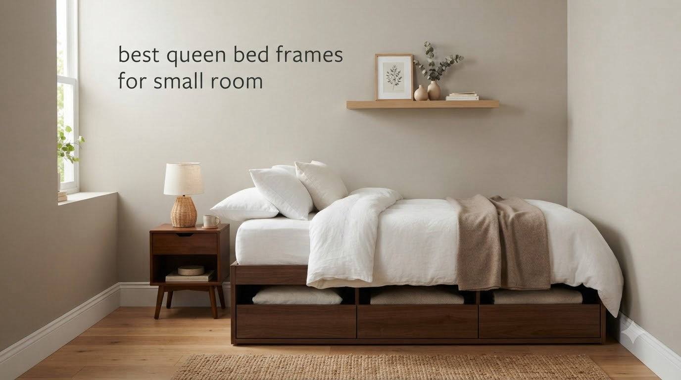 best queen bed frames for small room