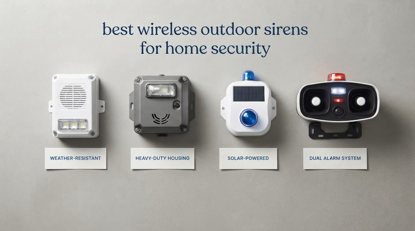 best wireless outdoor sirens for home security
