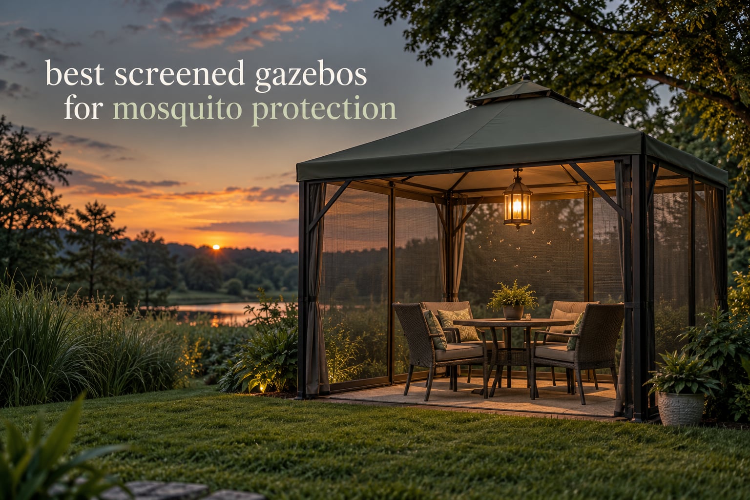 best screened gazebos for mosquito protection
