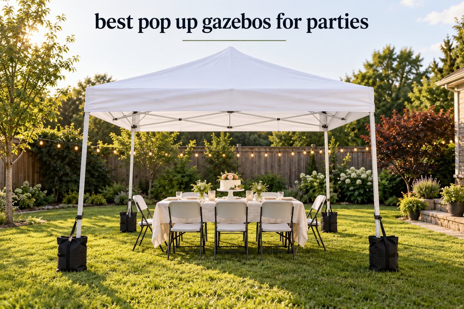 best pop up gazebos for parties