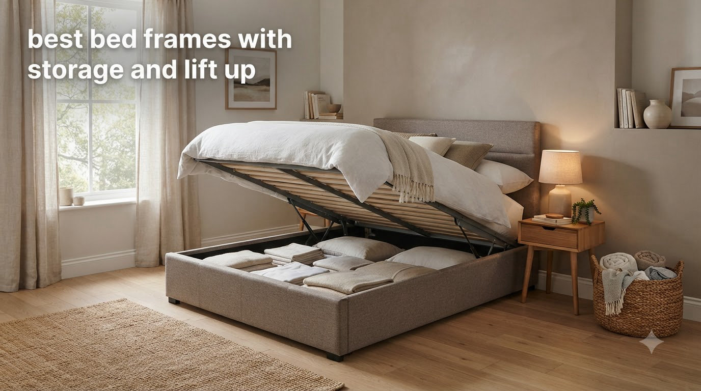 best bed frames with storage and lift up