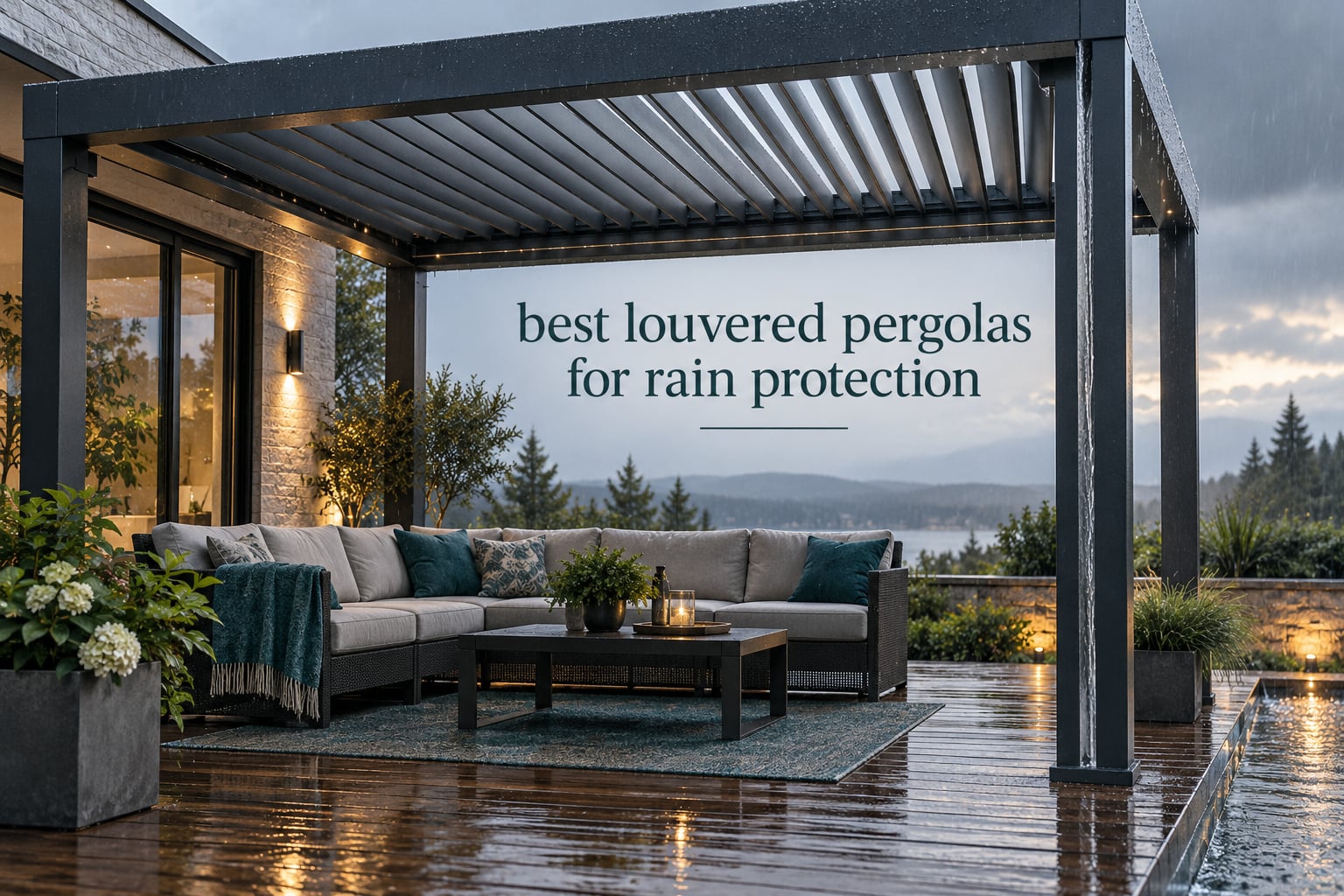 best louvered pergolas for rain protection