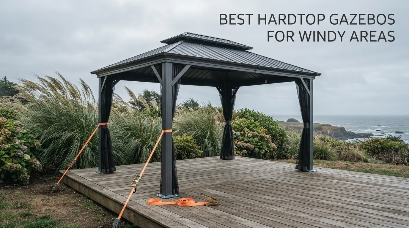 best hardtop gazebos for windy areas