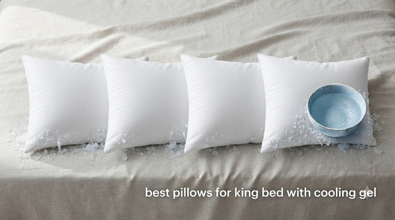 best pillows for king bed with cooling gel