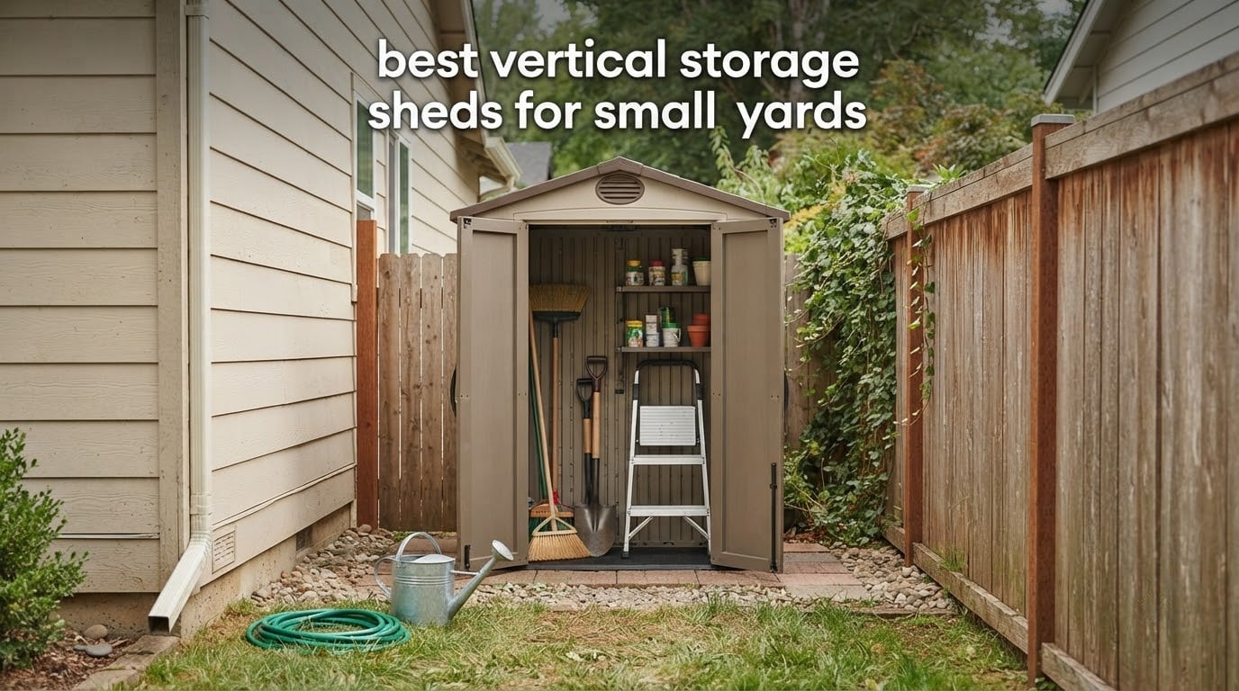 best vertical storage sheds for small yards