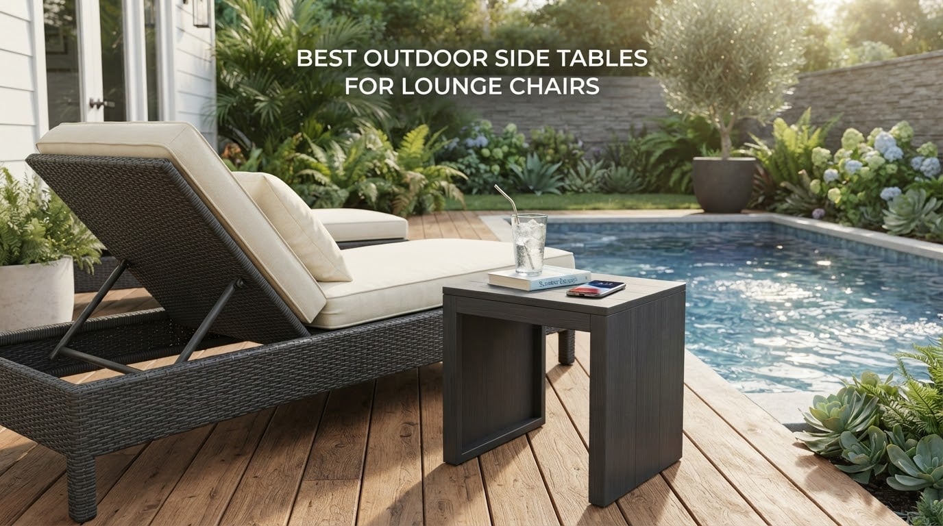 best outdoor side tables for lounge chairs